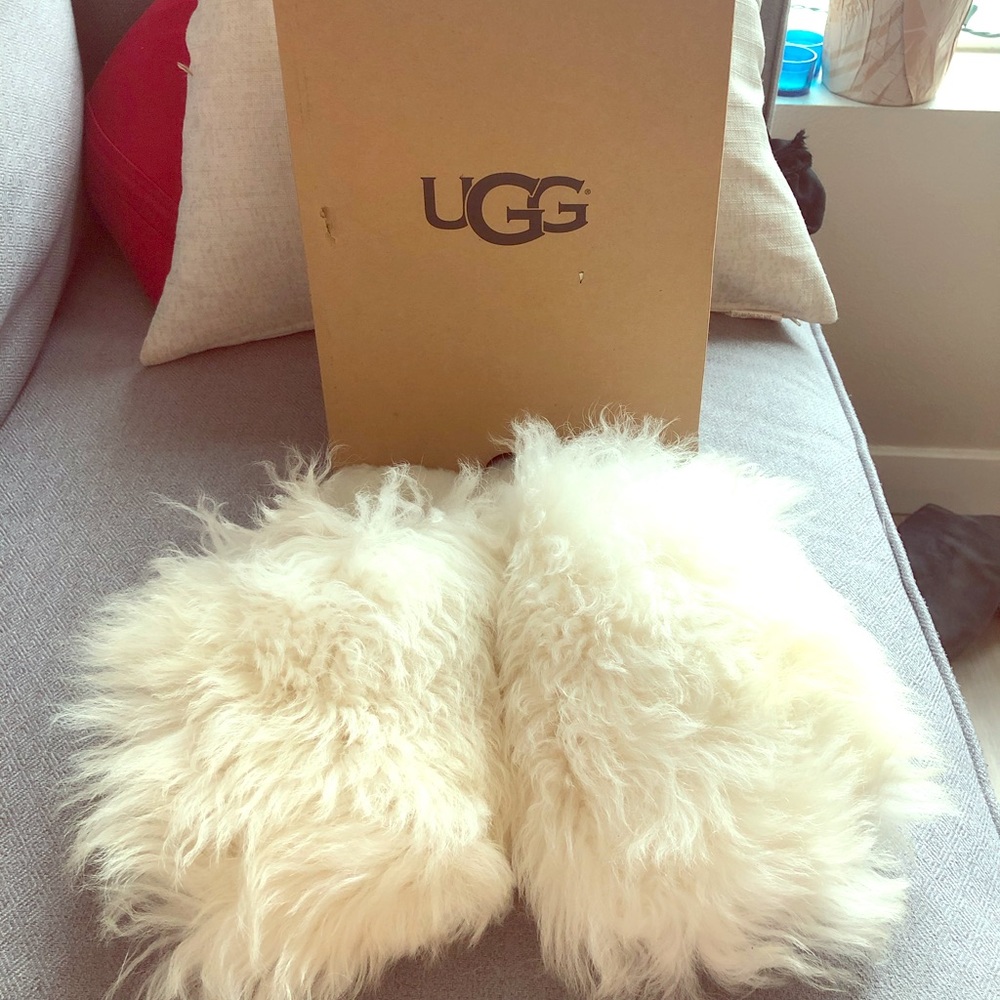 COPY - Brand new without box Ugg Lamb fur slippers